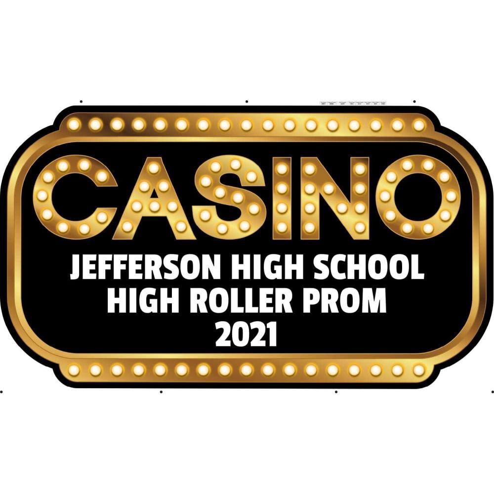imagePersonalized High Roller Casino Arch Sign  Party Decor  1 Piece