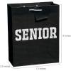 Fun Express 7 1/2″ x 3 1/2″ x 9″ Medium Senior Class Paper Gift Bags with Tag, 12 Pieces