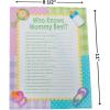 Fun Express Who Knows Mommy Best Baby Shower Game – Interactive and Engaging Mini Game for Baby Shower Parties – Fun Group Activity for Friends & Family – Perfect for Indoor Entertainment – 24 Pieces