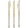 Fun Express Gold Glitter Plastic Knives – 48 Ct. – Party Supplies – 48 Pieces
