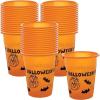 Fun Express Happy Halloween Disposable Cups (50 cups holds 16 oz) Bulk Halloween Party Supplies
