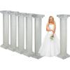 Marble Look Fluted Pillar Cardboard Cutout Stand-Ups Bulk 6 Pc