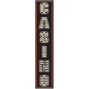 Casino Night Jointed Stand Up Column – 6 Feet Tall – Party Decoration and Supplies – 1 Piece