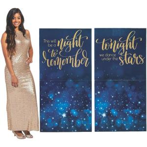 STARRY NIGHT STANDUP SIGNS – Party Decor – 2 Pieces