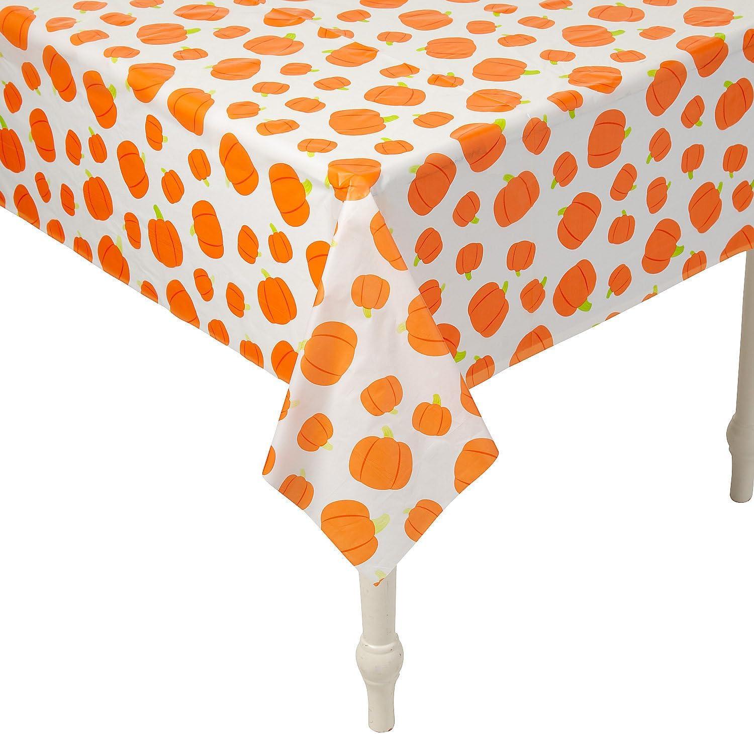 imageFall Pumpkin Plastic Tablecloth Roll