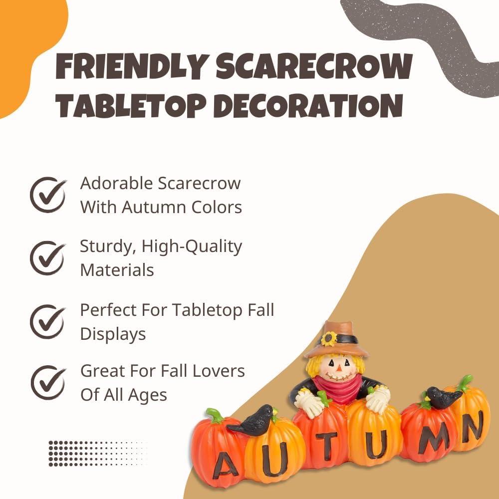 imageFun Express Friendly Scarecrow Autumn Tabletop Decoration