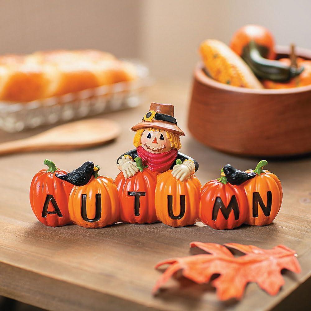 imageFun Express Friendly Scarecrow Autumn Tabletop Decoration