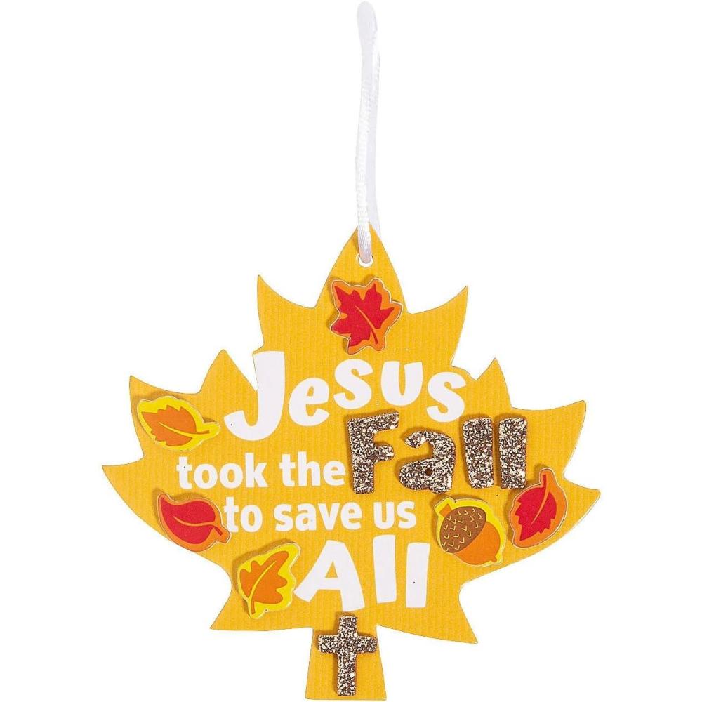 imageFun Express Religious Jesus Took The Fall Ornament Craft Kit  Makes 12