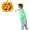 Fun Express 20″ x 20.5″ Pumpkin Foam Dartboard with Grip Balls – 5 Pieces | Halloween Party Games, Fall Festival Activities, Indoor/Outdoor Decorations