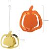 Fun Express 7″ – 10″ Fall Orange & Gold Hanging Foil Pumpkins Ceiling Decorations – 8 Piece