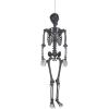 Life Size Black Skelton for Halloween – 5 Feet Tall and Posable – Scary Home Decor