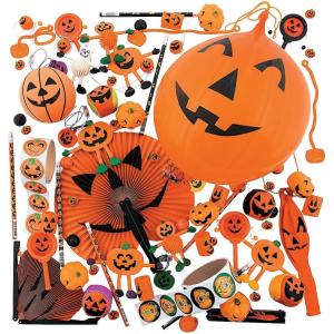Fun Express – Bulk 250 Piece Jack-O’-Lantern Halloween Toy & Handout Assortment – Great for School and Church Fall Festivals
