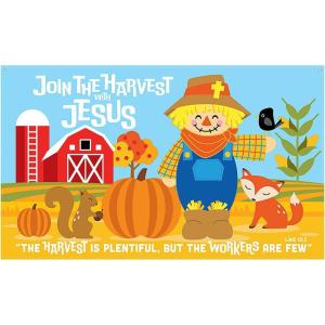 Fun Express 5 Ft. x 3 Ft. Religious Fall Harvest Backdrop Banner
