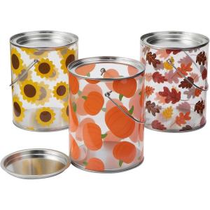 Fun Express Fall Paint Bucket Favor Containers – 6 Pc