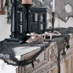 Skeleton Crocodile or Alligator (mouth can pose open or shut) Halloween Home Decoration