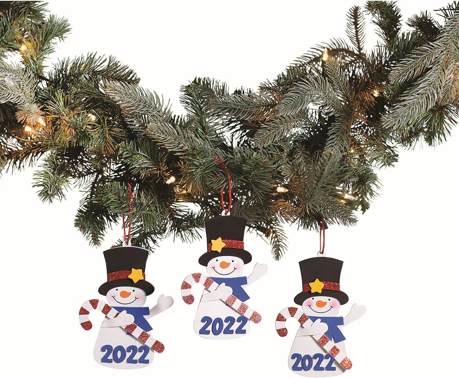 imageSnowman Christmas Ornament Craft Kits Makes 12 Christmas Holiday Crafts for Kids