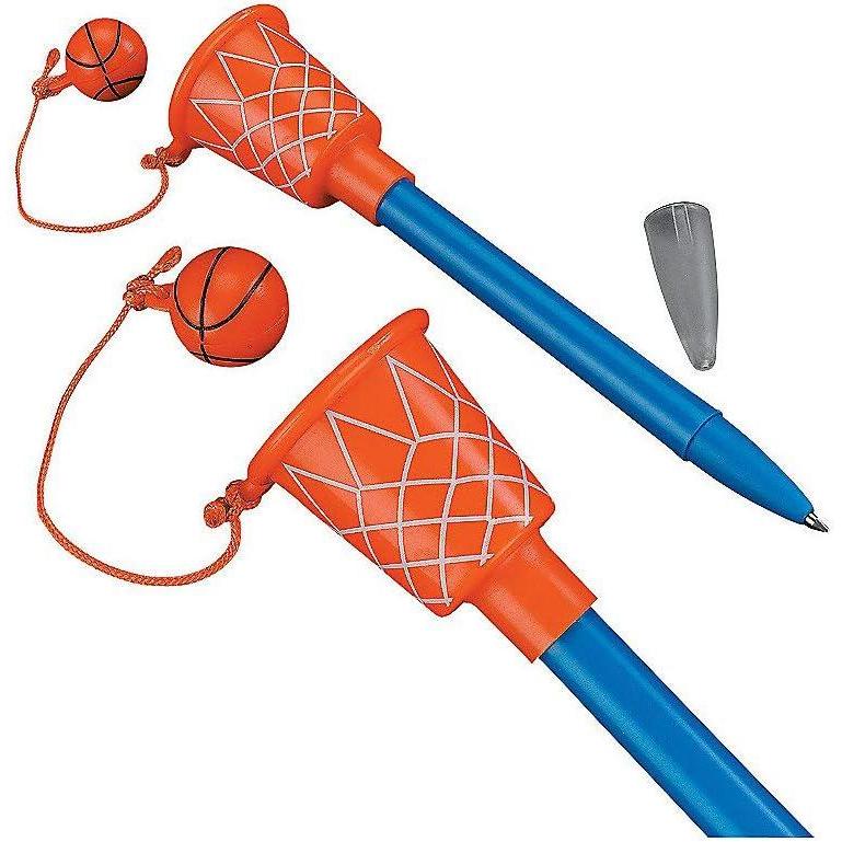 imageBasketball Hoop Pens 1 Dozen Sport Themed Birthday Party Supplies Party Favors Giveaways Novelty Pen 5 12quot