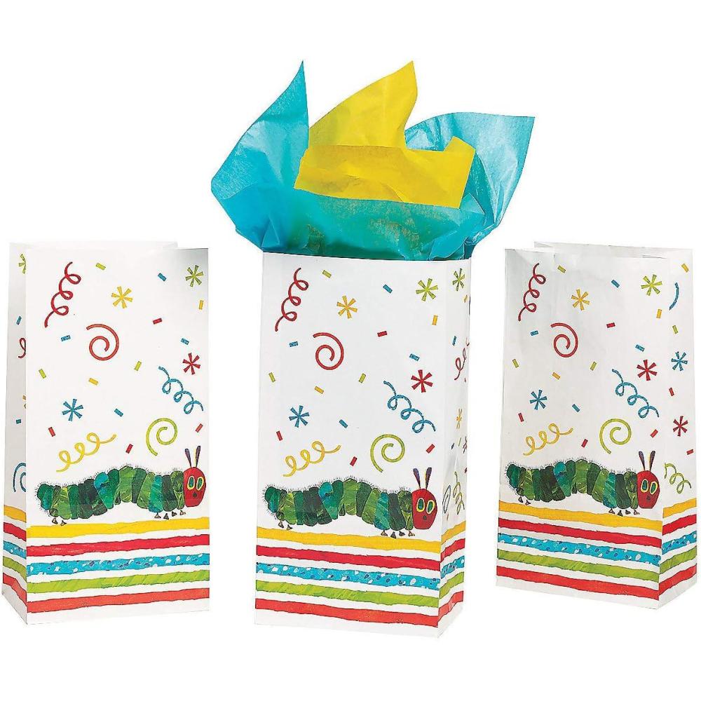 imageFun Express 5 14quot x 10 14quot The Very Hungry Caterpillar Paper Treat Bags Party Supplies Bags Birthday 12 Pieces