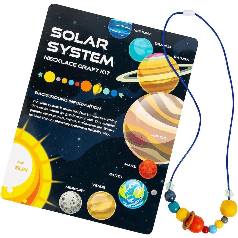 imageFun Express Solar System Beaded Necklace Craft Kit  Makes 12
