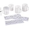 Fun Express Christmas Crafts for Kids Bulk 12 Pack – DIY Winter Holiday Mugs 8oz Plastic with Handles | Color Your Own Paintable Craft Cups for Classroom Activities & Gift Making Projects