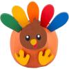 Fun Express 1 3/4″ – 3″ Thanksgiving Wooden Turkey Pumpkin Decorating Craft Kit – Makes 6