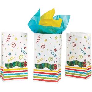 Fun Express 5 1/4″ x 10 1/4″ The Very Hungry Caterpillar Paper Treat Bags – Party Supplies – Bags – Birthday – 12 Pieces