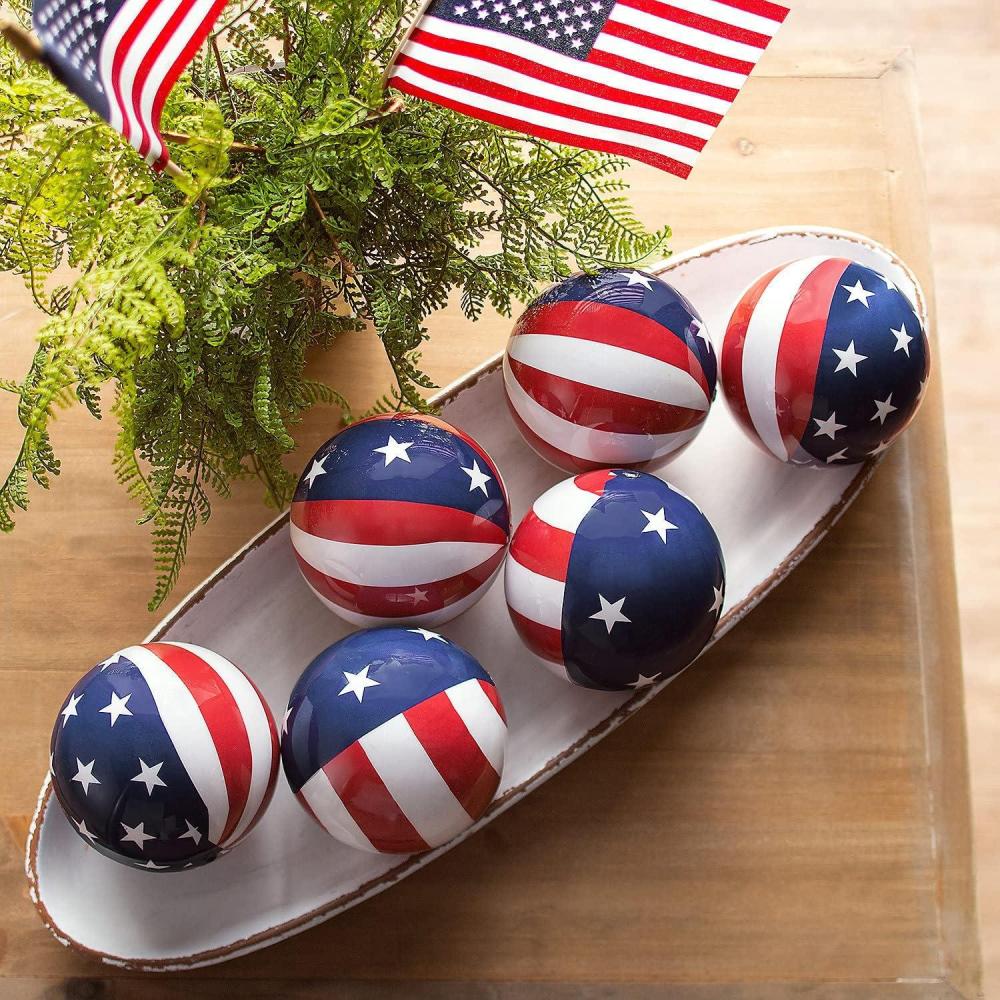 imageFun Express Patriotic Decorative Orbs