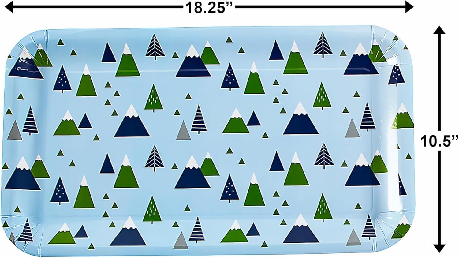 imageFun Express Born to Move Mountains Serving Trays  Inspirational Party Supplies for Baby Showers Motivational Events ampamp Celebrations  Perfect for Serving Snacks ampamp Drinks  3 Pieces