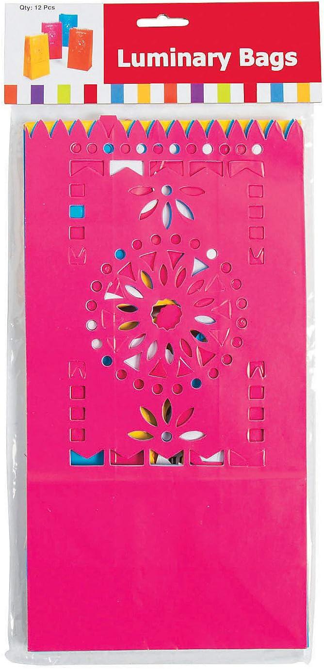 imageFun Express Fiesta Luminary Bags3 Dozen Bags Day of The Dead Cinco Party Supplies3