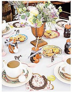imageFun Express Set of 8 Pieces Horse Shaped Cups with Lids ampamp Straws 4quot Cups with 75quot Straws Holds 14 oz BPA Free Plastic Party Supplies and Favors for Kids MultiColor