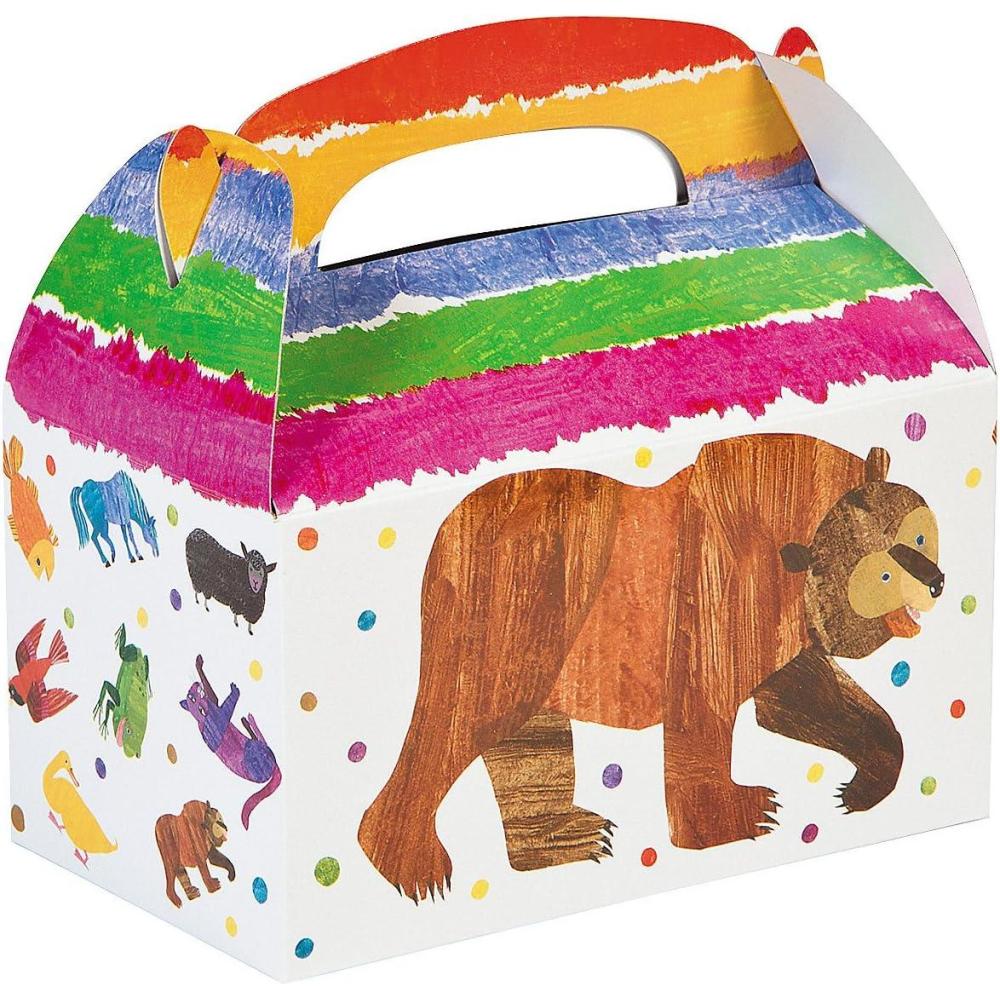 imageFun Express Eric Carles Brown Bear Brown Bear What Do You See Favor Boxes  Party Supplies  12 Pieces