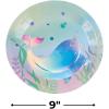 Fun Express Iridescent Narwhal Party Paper Dinner Plates – Narwhal Ocean Disposable Paper Plates Dinnerware – Tableware Party Decorations Favors for Birthday Baby Shower – Party Supplies – 8 Pieces