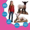 Fun Express Life Size Lamb Sheep Stand Ups Cardboard Cutouts – Easter Decorations & Nativity Scene Animals for VBS Vacation Bible School | Farm Party Supplies & Baby Shower Decor – 2 Pieces