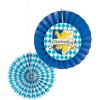 Fun Express Oktoberfest Hanging Fans – 12″ to 14″ Paper Fans Hanging Party Decorations, Birthday Parties, Bridal Showers, Baby Showers, Wedding – 12 Pieces