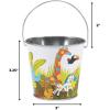 JUNGLE BABY SHOWER METAL PAIL – Party Supplies – 12 Pieces