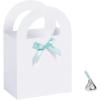Fun Express BABY SHOWER PAPER BAG W BLUE BOW – Party Supplies – 12 Pieces
