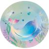 Fun Express Iridescent Narwhal Party Paper Dinner Plates – Narwhal Ocean Disposable Paper Plates Dinnerware – Tableware Party Decorations Favors for Birthday Baby Shower – Party Supplies – 8 Pieces