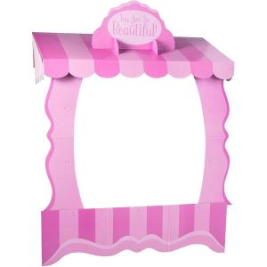 Pink Tabletop Hut Cardboard Decoration – 57″ x 42″ (1 Kit) – Cute & Stylish Party Decor for Birthdays, Baby Showers & Themed Events