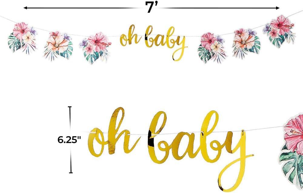 imageFun Express Elevated Luau Baby Shower ReadytoHang Garland 7 Ft