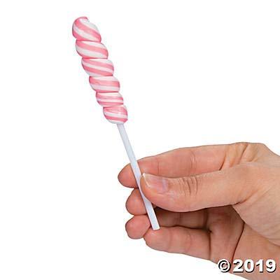 imagePink Mini Twisty Lollipops Unicorn Horn Party Candy Gender reveal Girls Baby Shower Nostalgic Candy Suckers 24 Pieces Individually Wrapped Pink