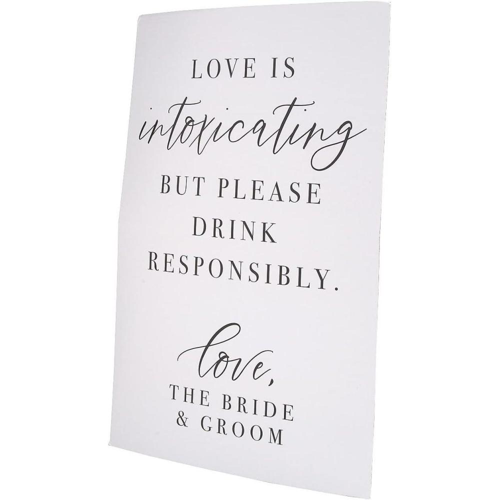 imageDrink Responsibly Wedding Sign