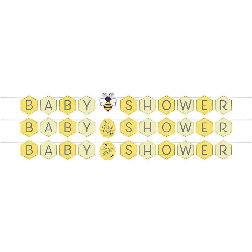 imageFun Express  Bumble Bee Party Baby Shower Garland for Birthday  Party Supplies  Licensed Tableware  Licensed Napkins  Birthday  1 Piece