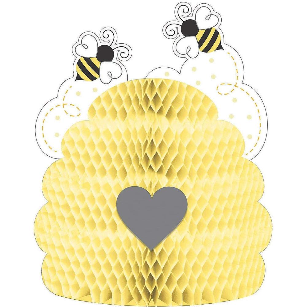 imageFun Express Bumblebee Honeycomb Centerpiece  Vibrant Party Decoration for Birthday Parties Baby Showers and Special Occasions  Adorable Table Decor for Buzzing Celebrations  1 Piece
