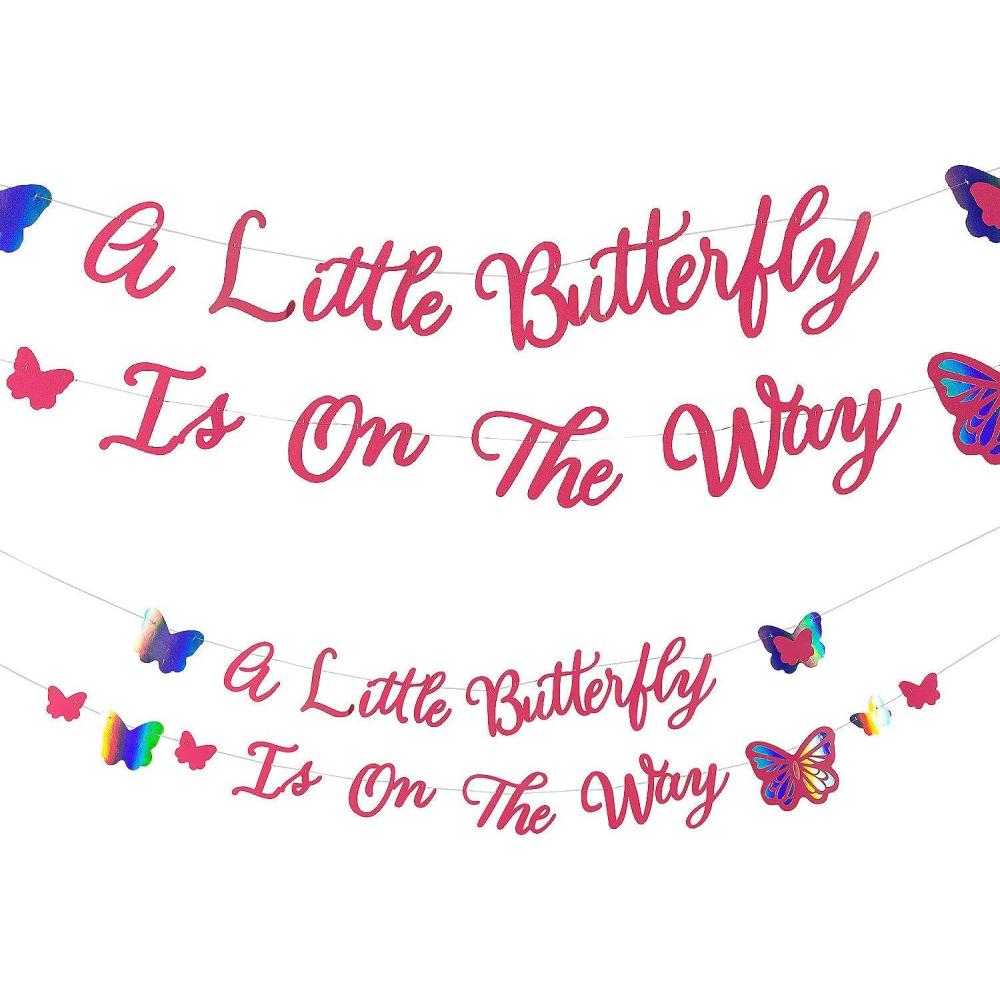 imageFun Express Butterfly Baby Shower Garland  2 Pc
