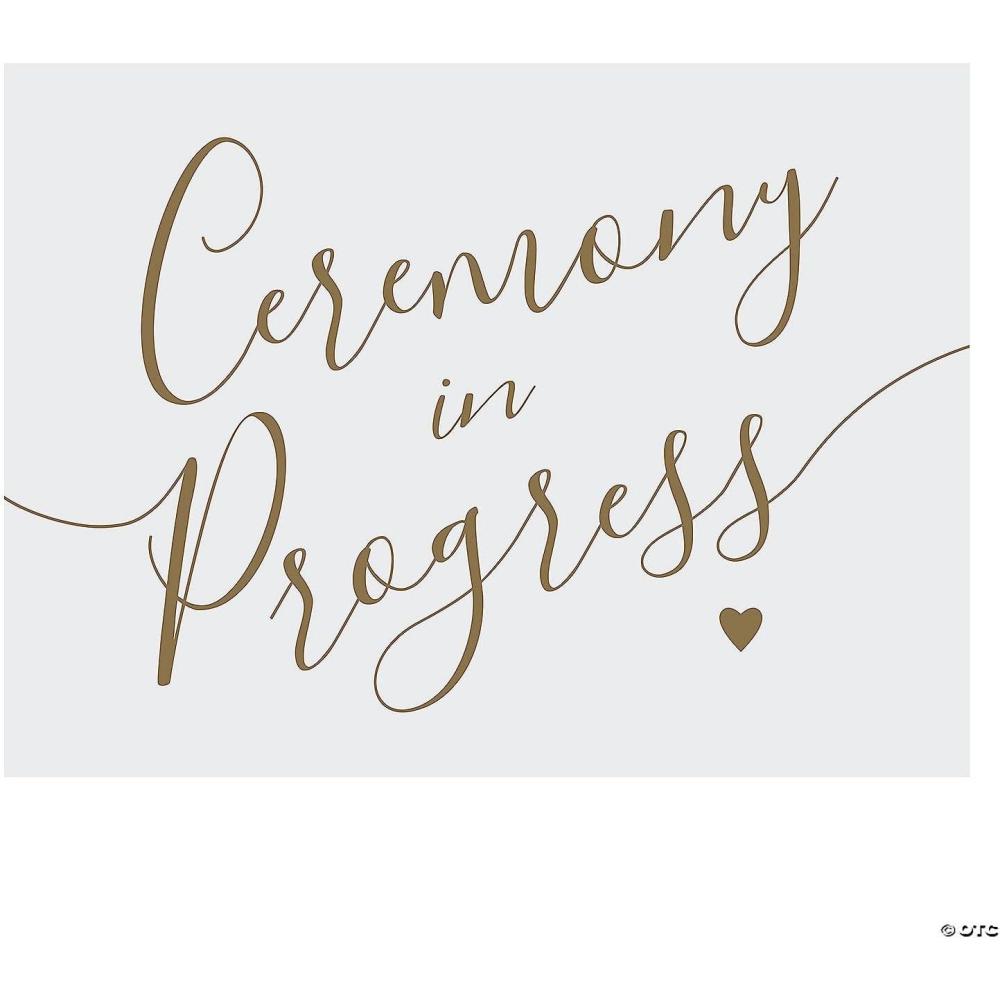 imageFun Express Ceremony in Progress Sign  Wedding ampamp Party Decor  Decorative Announcement Wedding Reception Special Event  Eyecatching Fun Sign Ceremony Setup  Creating Atmosphere Any Event  1 Piece
