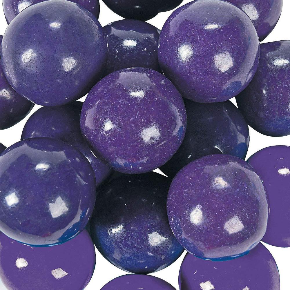 imageFun Express Large 1 Inch Gumballs Shimmer and Solid Colors For Gumball Machines Weddings Receptions Birthday Parties and Candy Buffet Tables  WhitePurple