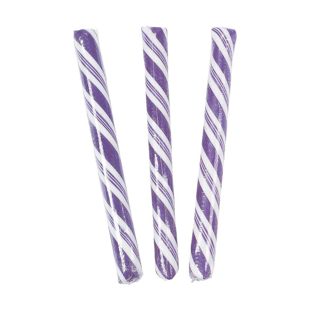 imageFun Express Old Fashioned Candy Sticks  Light Blue Hard Candy Individually Wrapped Bulk Pack 80 Nostalgic Candy Sticks for Buffet Baby Shower ampamp Wedding Reception Party FavorsPurple