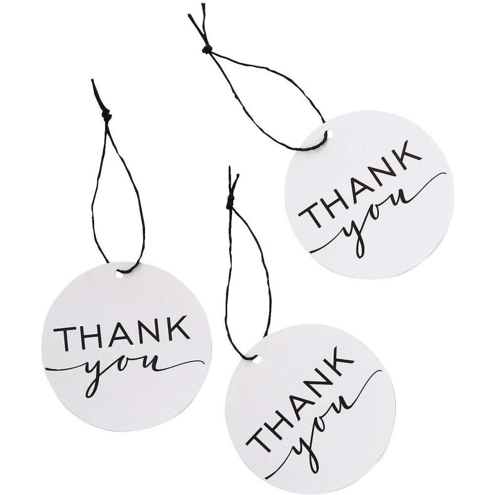 imageFun Express Simple Thank You Favor Tags  Charming Party Favor Tags for Weddings Birthdays Baby Showers Bridal Showers Receptions ampamp Special Occasions  Perfect for Gifts Treats Decorations  24 Pieces
