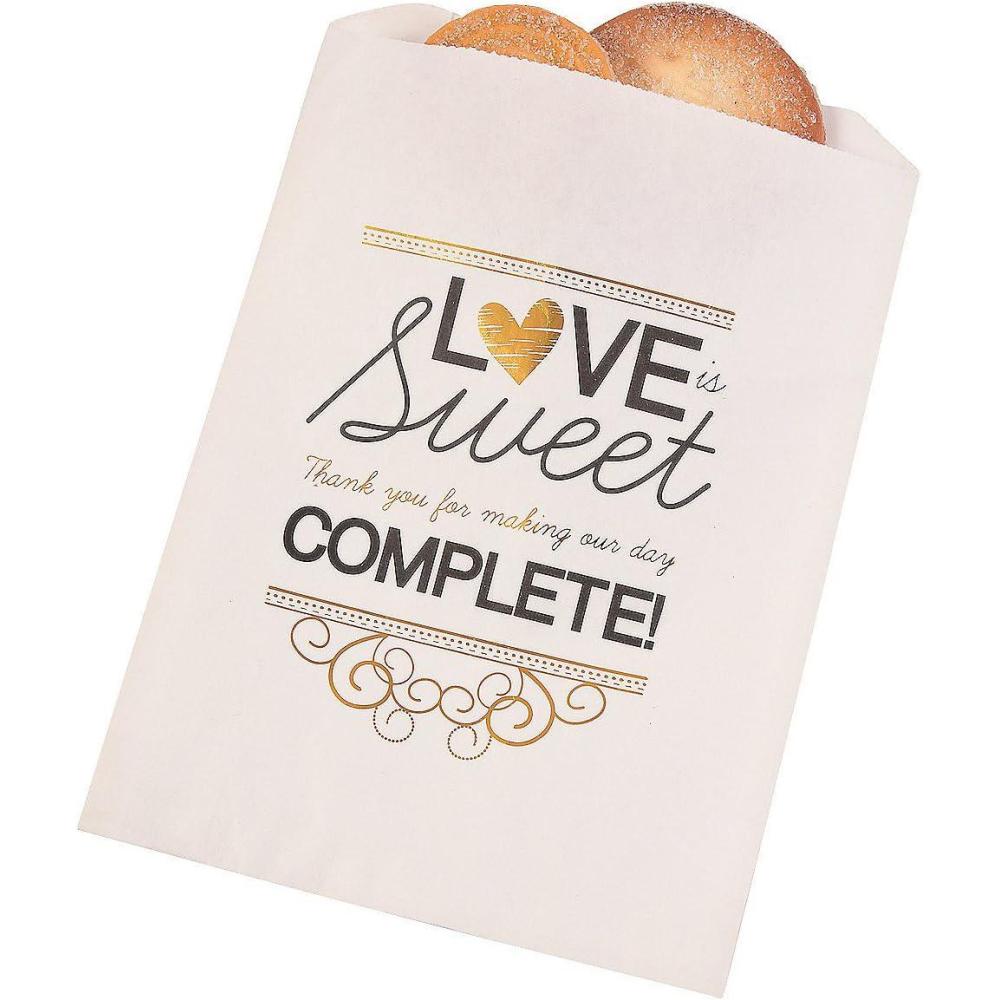 imageLove Is Sweet Thank You Cake Bags bulk set of 50 Wedding Party Supplies