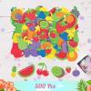 Fabulous Foam Fruit Shapes – 500 Pieces – Crafts for Kids and Fun Home Activities
